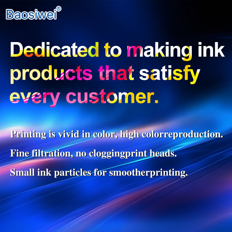 Baosiwei Eco Solvent Ink κατάλληλη για διάφορες κεφαλές εκτύπωσης / 8 χρώματα